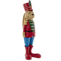 GAEM Фигурка декоративная "Солдатик-зайка", L11,5 W10 H37 см