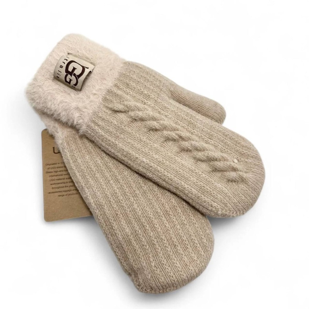 Женские Вязаные Перчатки UGG Sand
