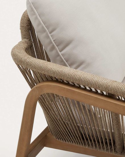 Комплект Vellana: 3-местный диван, 2 кресла и журнальный столик из 100% массива акации La Forma 