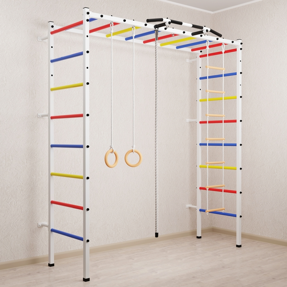 Спортивный комплекс Sv Sport П 401 (Турник/Канат/Кольца/Лестница)