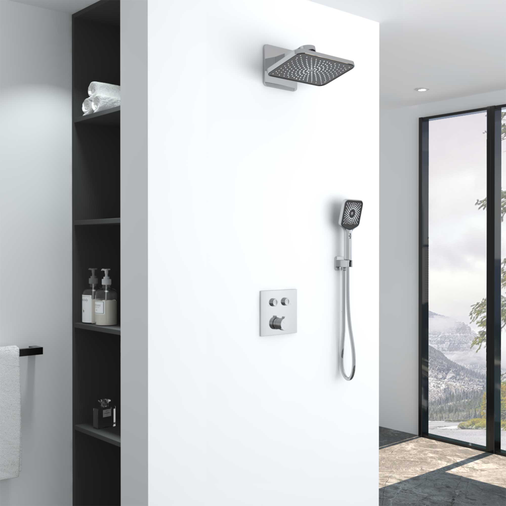 Душевой комплект Vincea VSFW-421I4CH встраиваемый, двухрежимный, хром