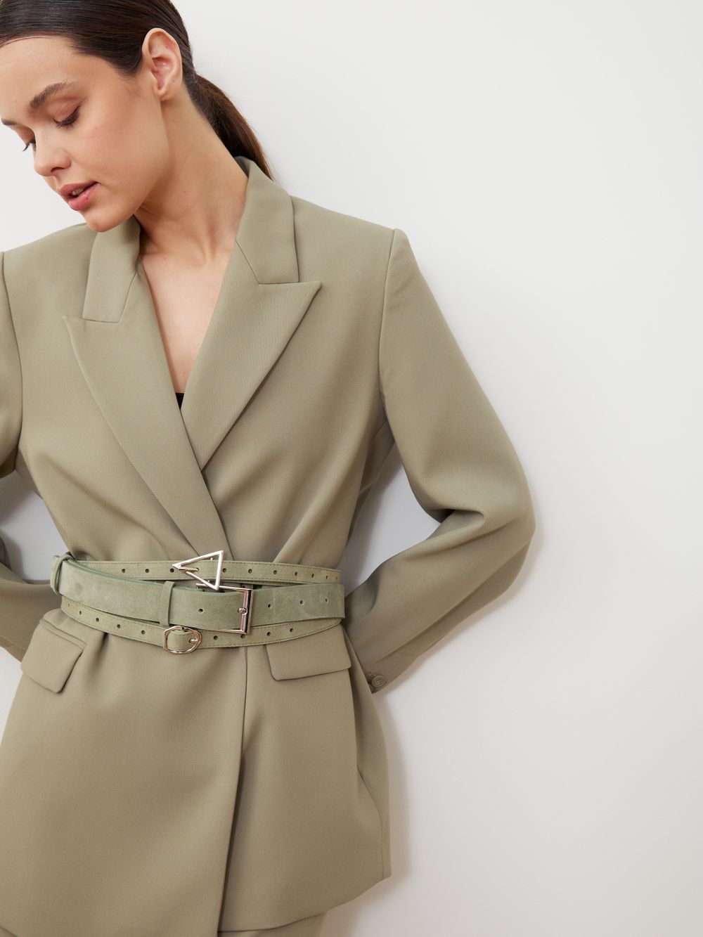 БАЗОВЫЙ РЕМЕНЬ ЗАМША ФИСТАШКОВЫЙ