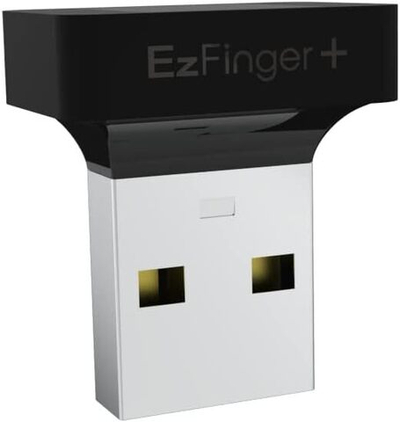 EzFinger2+ Black — Биометрический ключ безопасности с отпечатком пальца Аутентификация FIDO2/U2F для Windows Hello, Google, Office 365 и других платформ