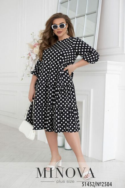 Платье 2504-черный Minova Фото 2