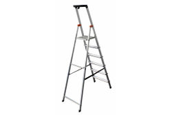 SAFETY Стремянка с большой полкой,6 ступеней,раб.высота 3.27м(126344)