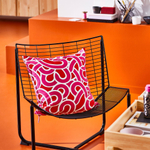 Чехол на подушку IKEA SOTRONN (СОТРЕНН), Розовый с рисунком, 50x50 см