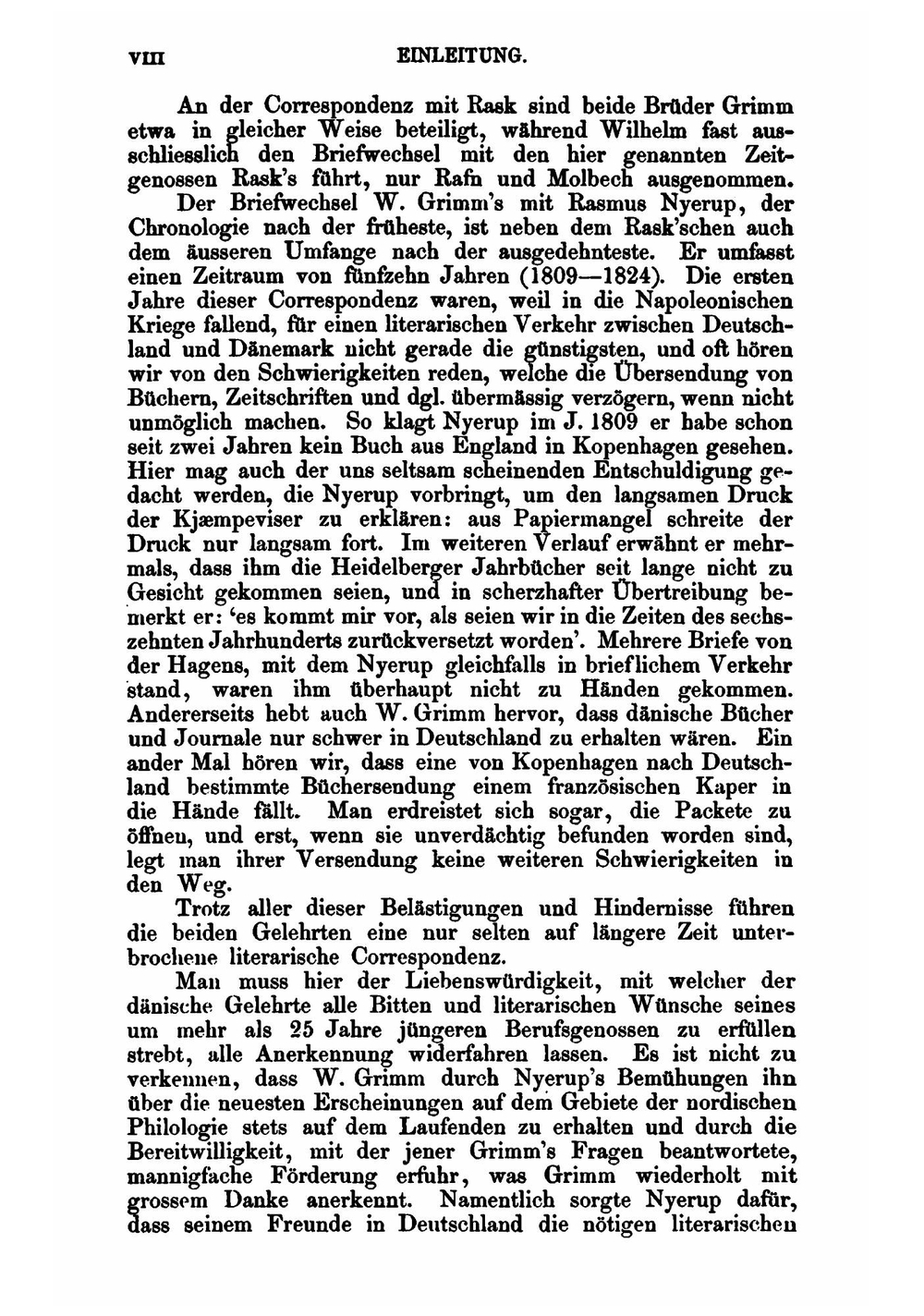 Briefwechsel Der Bebrüder Grimm Mit Nordischen Gelehrten | Jacob Grimm