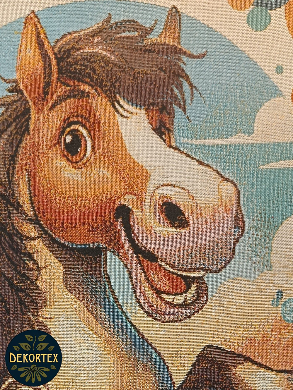 Декоративный гобеленовый чехол для интерьерной подушки Весельчак 38*38