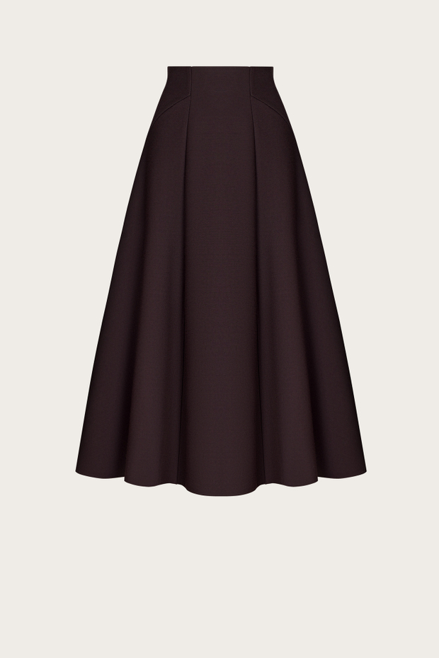 ЮБКА ИЗ БОРДОВОЙ ШЕРСТИ