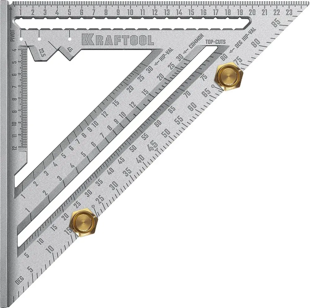 KRAFTOOL 250 мм, 5-в-1, Высокоточный кровельный угольник (3441-25)