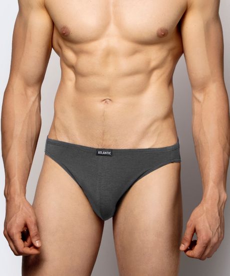 Мужские трусы слипы (2 шт) мини Basic 2BMP-014 графитовые
