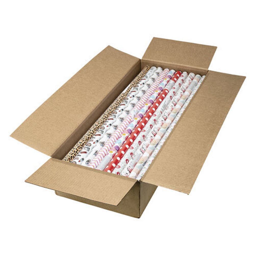 Бумага упаковочная "For Women", 70x100 см, 10 дизайнов ассорти, ЗОЛОТАЯ СКАЗКА, 591915, 1шт