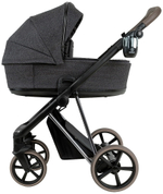 Детская коляска Roan Sol Vintage Luxury 2.0 3 в 1 с автокреслом Pituso Santiso Pro PIX/55/D Pixel/Dark/Nickel/руч.Cappuccino