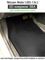 передние эва коврики в салон авто для nissan note I 05-13 от supervip