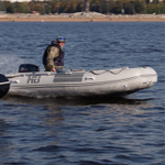 Надувная ПВХ-лодка BADGER Heavy Duty 370 AL, Черный