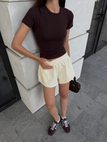 Шорты мини из футера