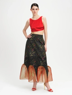 Юбка миди с воланами OLA OLA