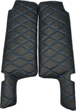 Чехлы на козырьки ВАЗ 2108, 2109, 21099, 2113, 2114, 2115 (синяя нить Бабочка)