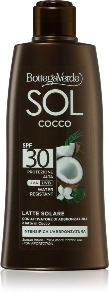 Bottega Verde водонепроницаемый солнцезащитный крем SPF 30 Sol Cocco