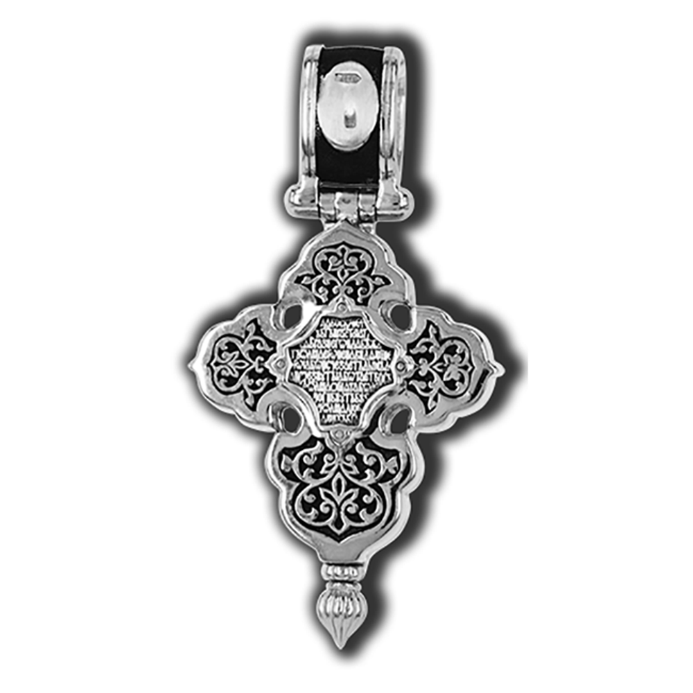 Мощевик с Распятием, Богородицей и святыми. Серебро 925°