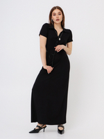 Платье-поло Вискоза, черное