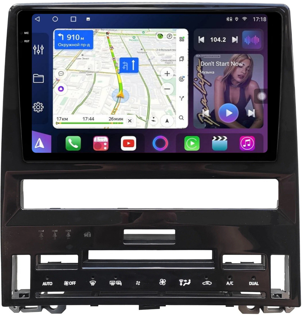 Магнитола для Toyota Avalon 5 2018-2022 (большая рамка) - FarCar BM10-9702 монитор 10.36" QLED на Android 14, TS10, 4+32Гб, CarPlay, 4G SIM-слот