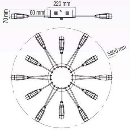 Накладной светильник Horoz Electric Favori HRZ00002180