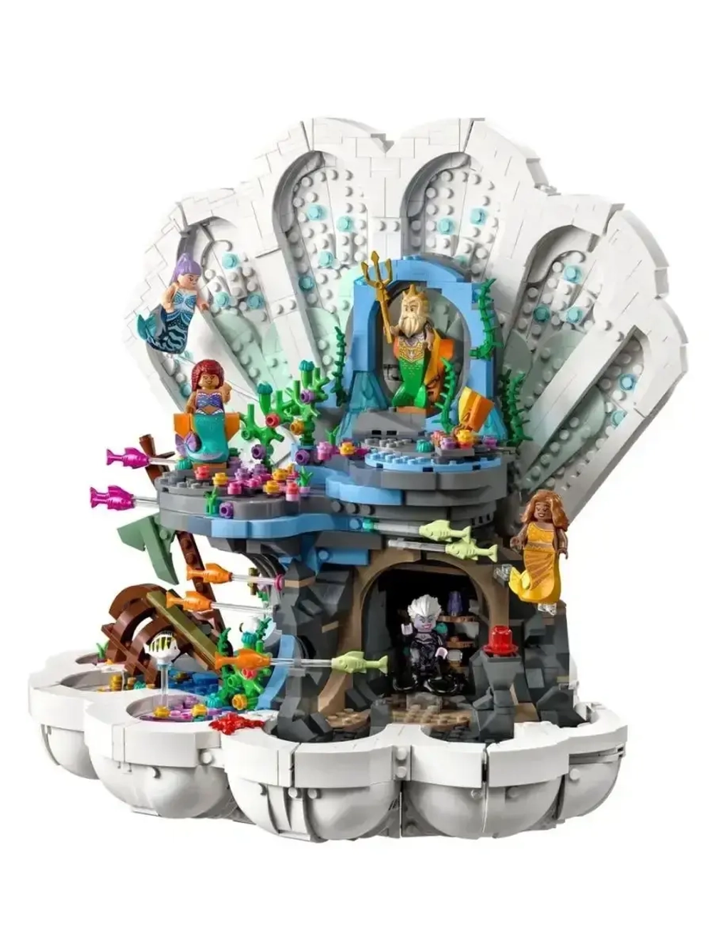 Конструктор Королевская ракушка Русалочки 1808 деталей