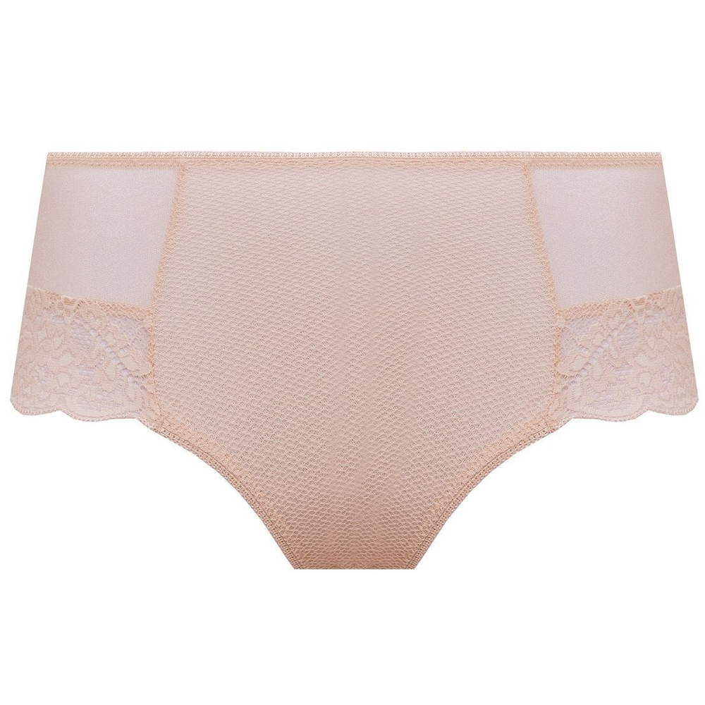 Трусики-шорты Estera из кружевного полотна и сетки (Размер: XL) (Цвет: кофейный)