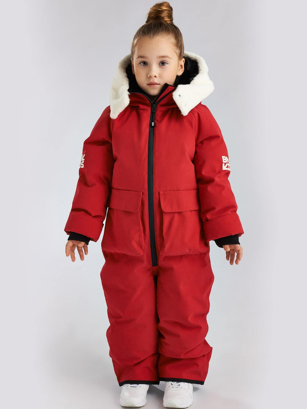 BASK Зимний комбинезон для детей от 2 до 8 лет пуховый BASK kids CLOUD V2 -35°C красный