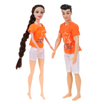 Кукла тип Модель на шарнирах с ребенком и аксессуарами, коробка DS622-3