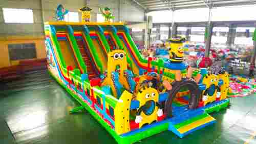 Коммерческий надувной батут «Приключения Мульти-Пульти», 17х9х8 м