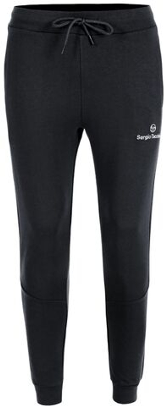 Мужские теннисные штаны Sergio Tacchini Bold 025 Fleece - черный/белый