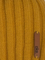 Шапка вязаная демисезонная тыковка