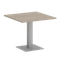 Home Office Стол квадратный VR.SP-5-90.2 Дуб Аттик/Металл Серый 900*900*753