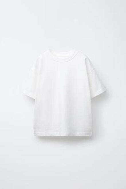 ZARA НАБОР ИЗ ТРЕХ ОДНОТОННЫХ ФУТБОЛОК, ЦВЕТ БУРГУНДСКОГО ВИНА