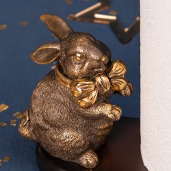 Держатель для полотенец Кролик Банни Бронза