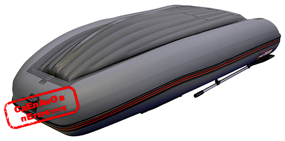 Лодка ПВХ Hunterboat Хантер Классика НД 330А Серая