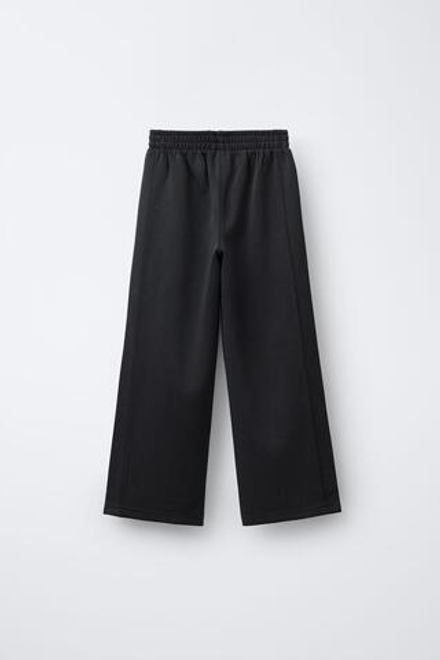 ZARA БРЮКИ-КЮЛОТЫ ОДНОТОННЫЕ, СЕРЫЙ