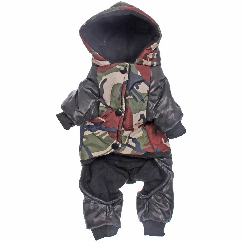 Комбинезон зимний для собак мелких и средних пород «BRO Style», камуфляж, р XХL