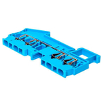 Колодка клеммная JXB-ST-2.5 31А 4 вывода пружинная син. PROxima EKF plc-jxb-st-2.5-4-blue