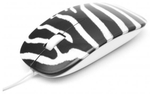 Мышь Delux DLM-111OUZ Zebra белый