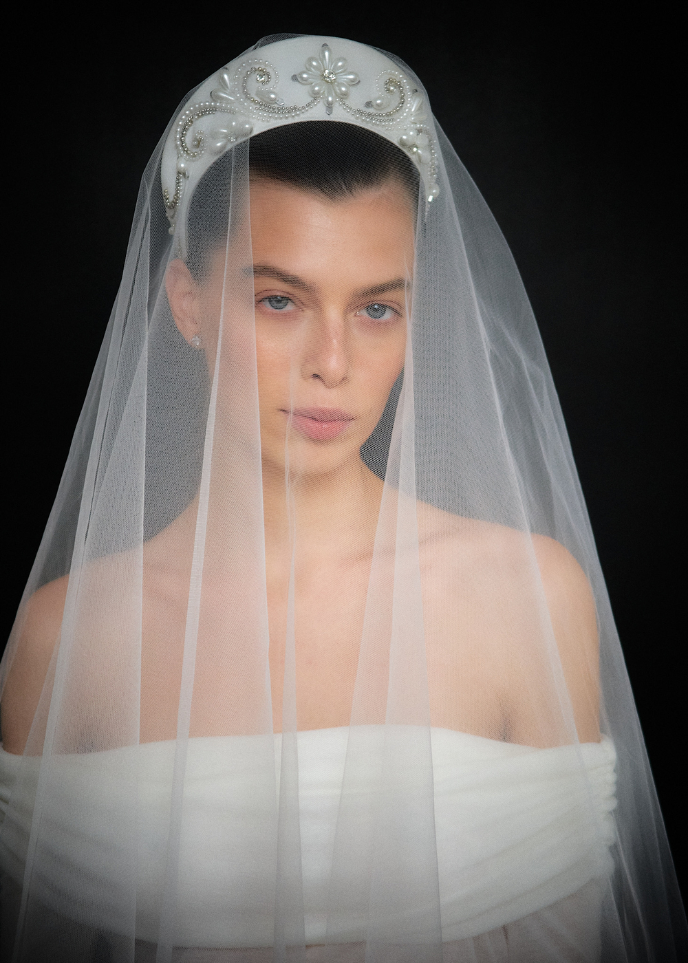 Фата круглая съемная