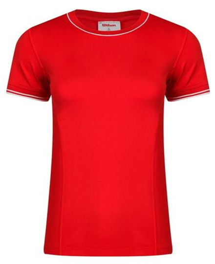 Женская теннисная футболка Wilson Team Seamless T-Shirt - infrared