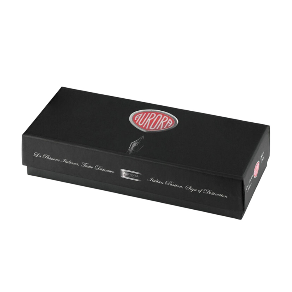 Перьевая ручка Aurora Style Resin Black CT, перо - F, в подарочной коробке