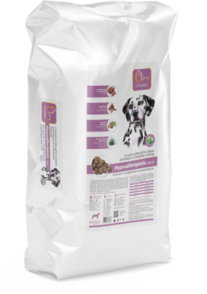 Сухой корм CLAN CLASSIC Hypoallergenic для собак крупных и средних пород ягненок индейка с бурым рисом