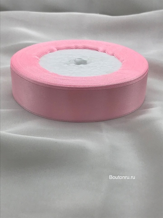 Атласная лента розовая 2 см