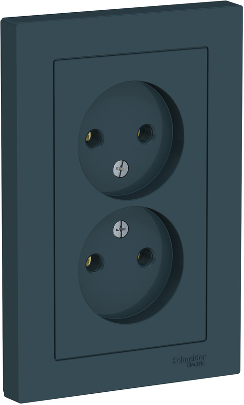 РОЗЕТКА дв.без з/к,16А, в сб, ИЗУМРУД ATN000820