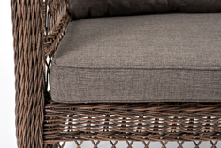 "Гранд Латте" диван трехместный из искусственного ротанга, цвет коричневый