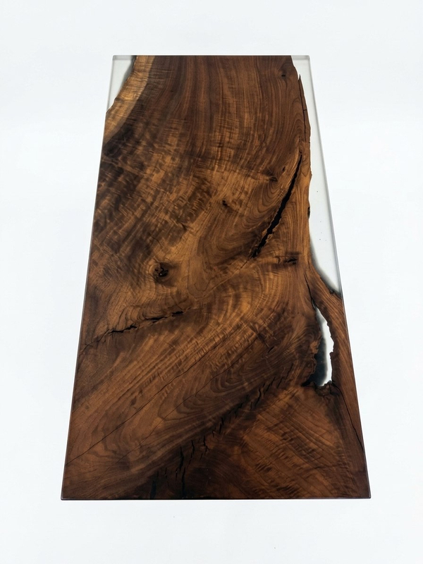 Обеденный стол из слэба ореха FRAME 120